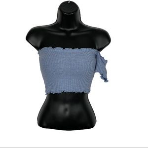 OOTDfash blue crop top